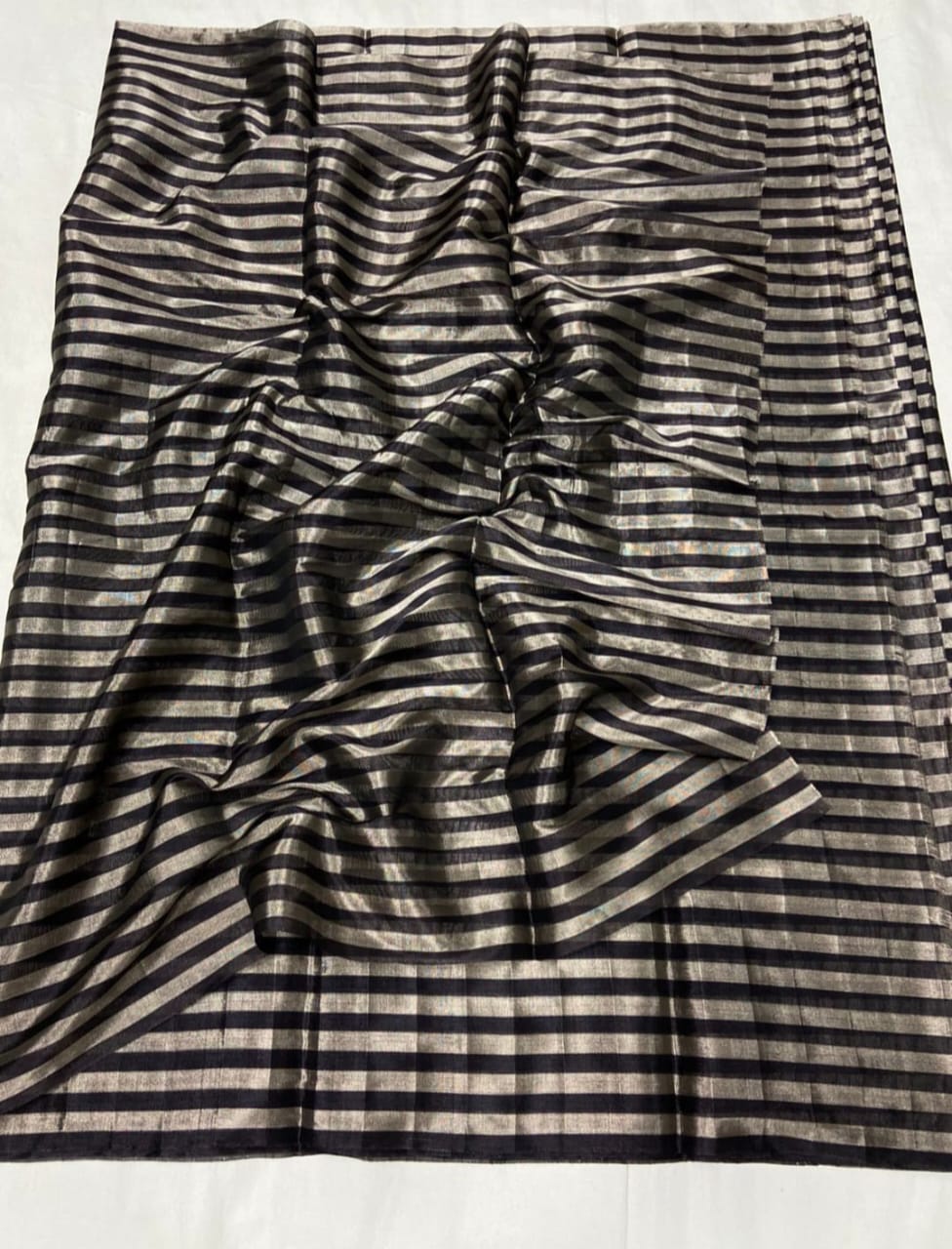 Midnight Shimmer Tissue Chanderi