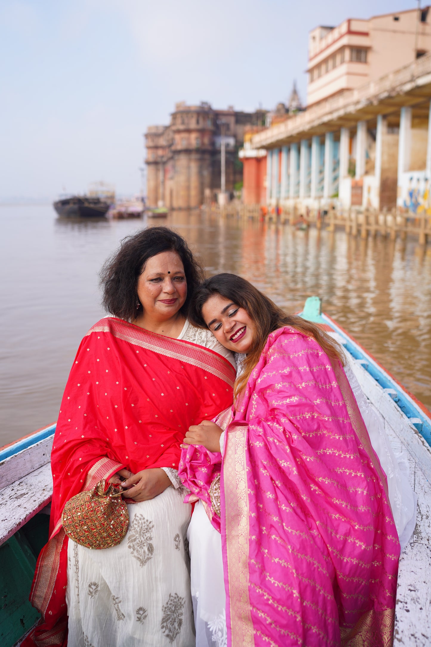 Katan Silk Banarasi Handloom Dupatta - Pink