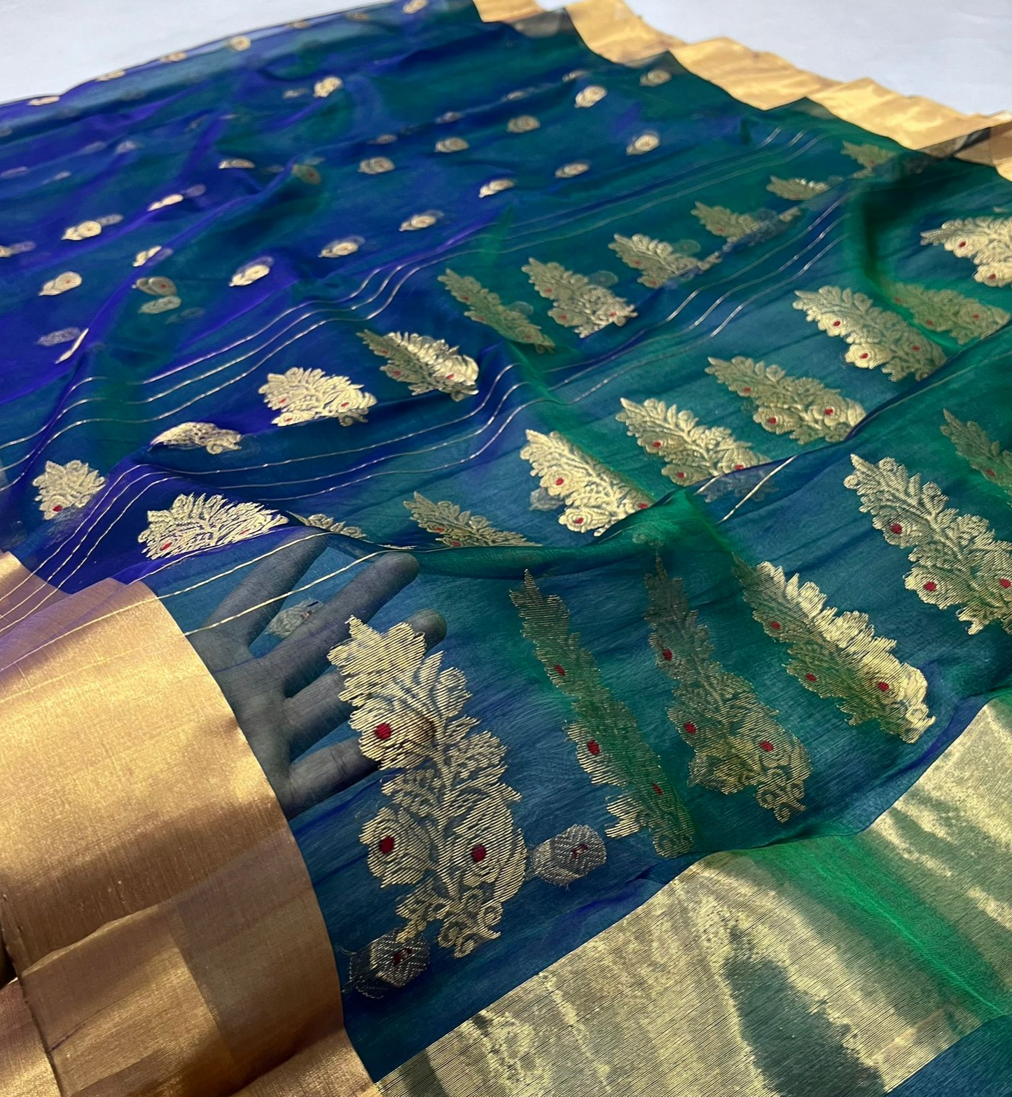 Emerald Noor Pattu Chanderi