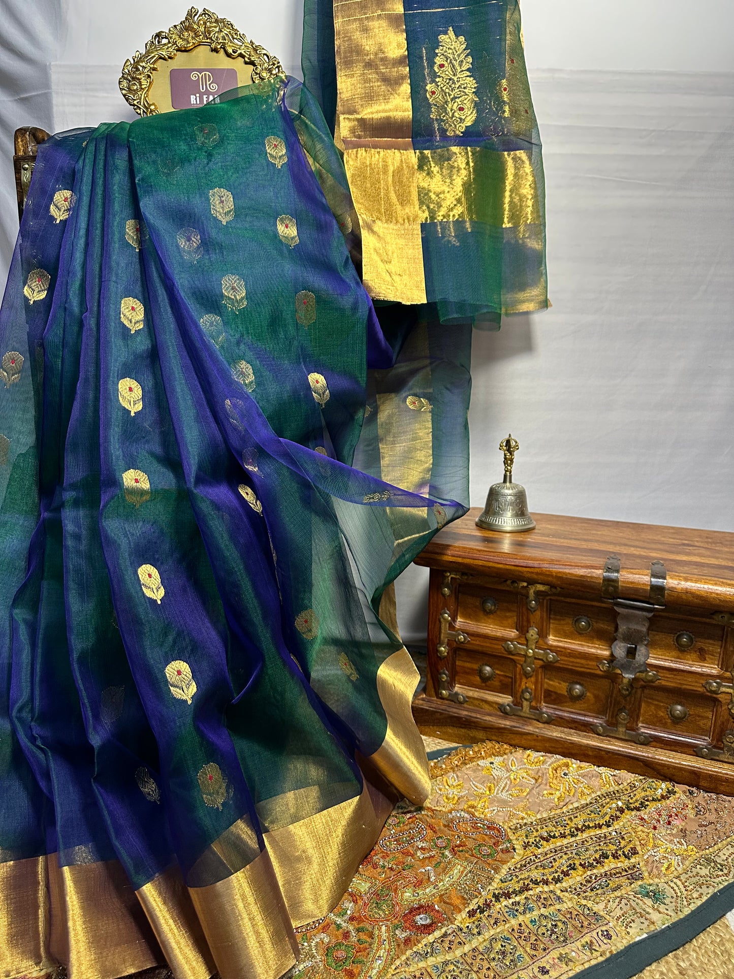 Emerald Noor Pattu Chanderi