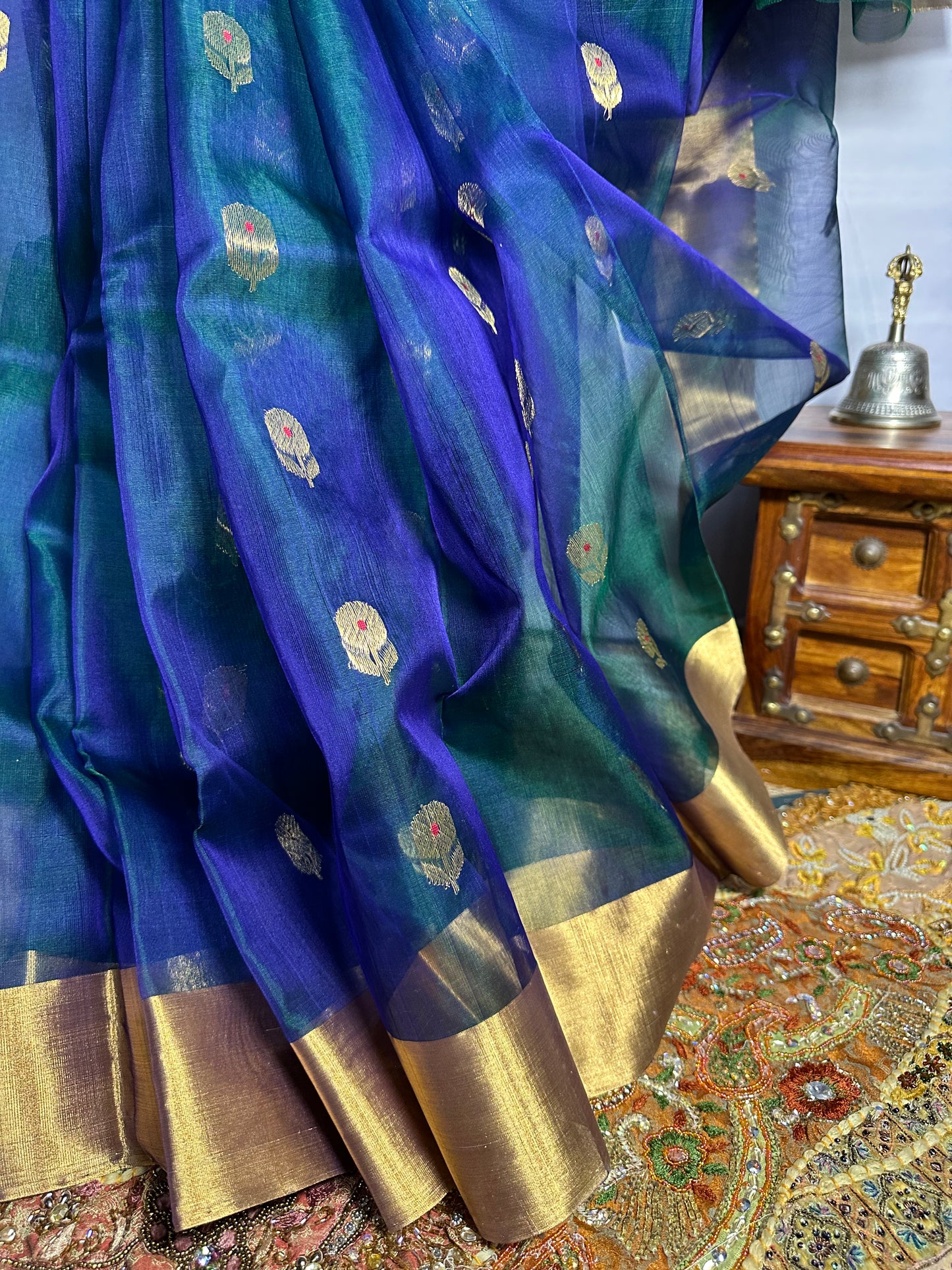 Emerald Noor Pattu Chanderi