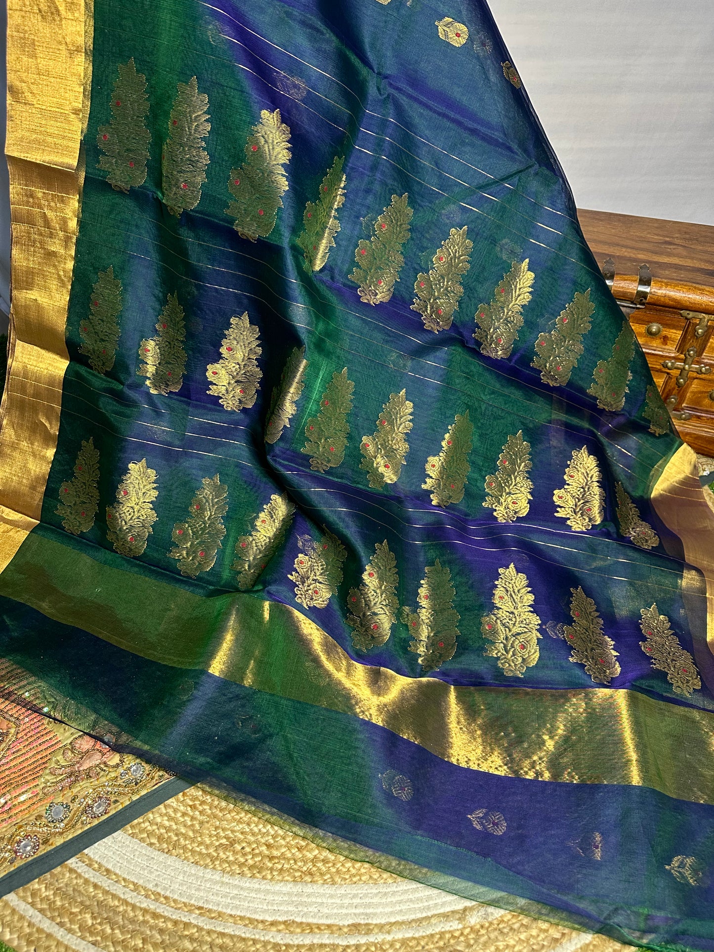 Emerald Noor Pattu Chanderi