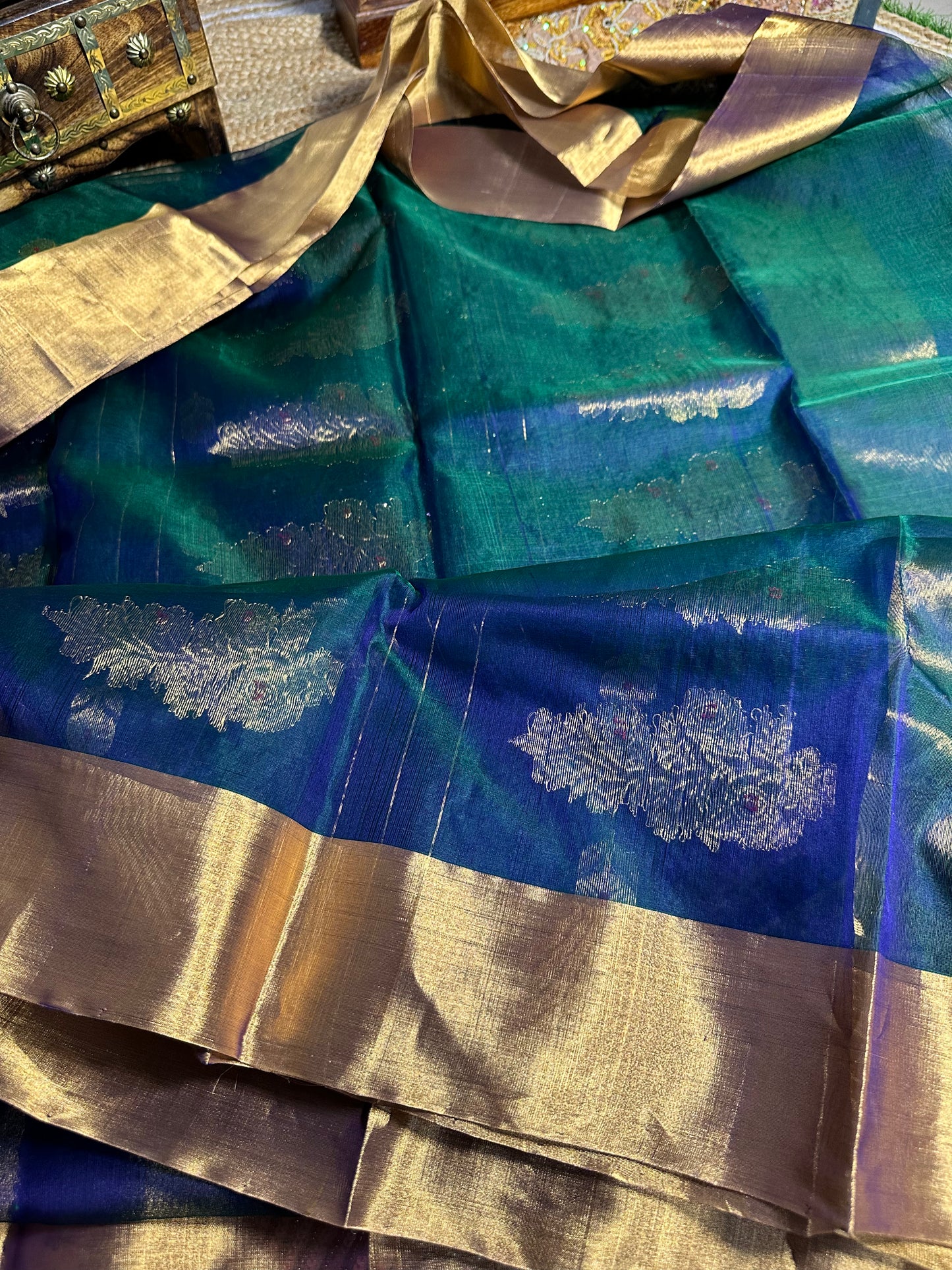 Emerald Noor Pattu Chanderi